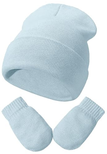 Wintermütze Baby - Mädchen Jungen Schalmütze Weiche Neugeborenen Bonnet Baby Winter Hut Schal Set Ohrenklappen und Schnürung Babymütze Neugeborene Mädchen Jungen Teenager