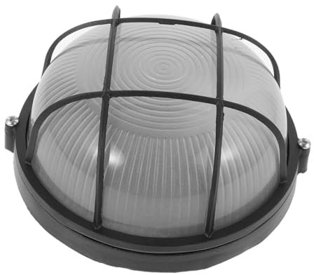 CANIGHT Wandlampe Für Sauna Und Dampfbäder Feuchtigkeitsbeständige Und Explosionsgeschützte Deckenleuchte Ideal Als Sauna Zubehör Kleine Runde Schwarze Lampe Für Sichere