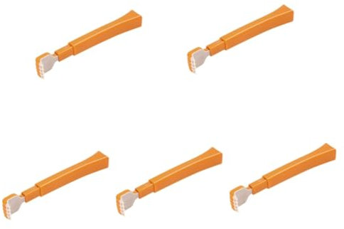 Beaupretty 5st Rückenkratzer Automatisch Tragbar Teleskopieren Teleskopisch Zurück Gadget Teleskopkratzer Zeckenentferner Rückenstock Abs Rückenkracher Werkzeug Weiches Gummi Orange