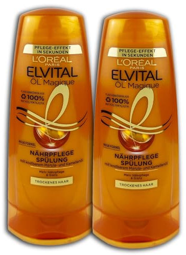 2 er Pack L’Oréal Paris Elvital Öl Magique Nährpflege Spülung -trockenes Haar 2 x 250 ml