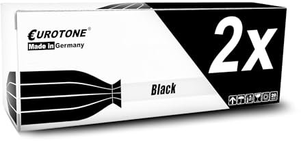 Eurotone Toner 2X Toner kompatibel als Ersatz für HP Laser 107 135 137 138 ersetzt W1106A Schwarz