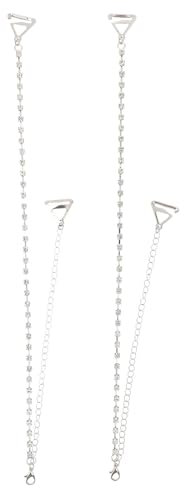 LUOEM Coppia Di Spalline Reggiseno Con Strass Brillanti - Spalline Regolabili E Antiscivolo Per Reggiseni Eleganti E Versatili
