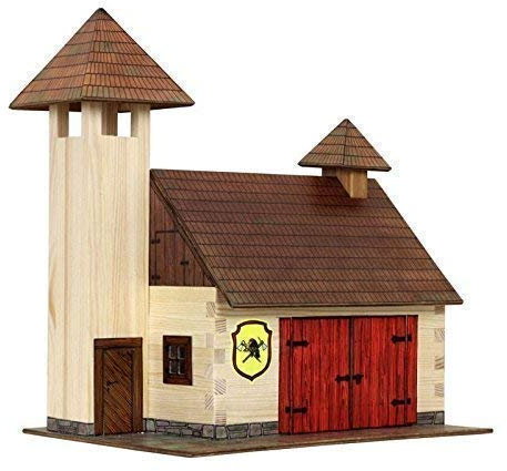 Walachia W41 Feuerwehrhaus Modellbaukasten 1:32 Holz