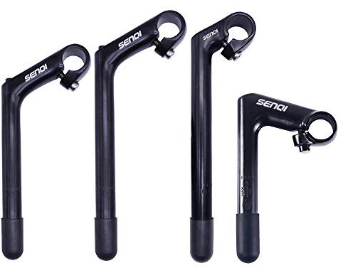 SENQI 22,2 * 25,4 mm Galvanik Schwanenhals Stem Aluminiumlegierung 80 * 150 * 120 Stiele mit Zähnen BSB040 (schwarz)