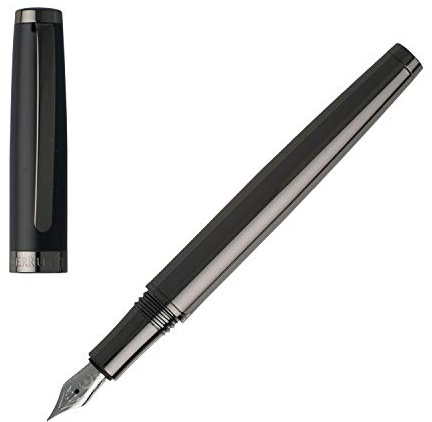 Cerruti 1881 NSN8742A Fountain Pen Hamilton Metal Dark Chrome