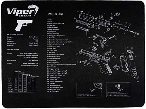 Viper TACTICAL - Waffenreinigungsmatte - Glock-Pistole