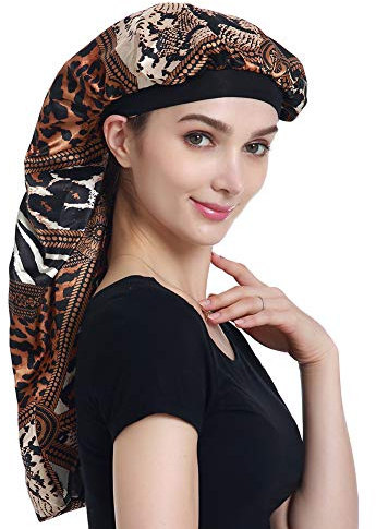 Natural Hair Bonnet Hair Cover for Sleeping Satin Head Scarf