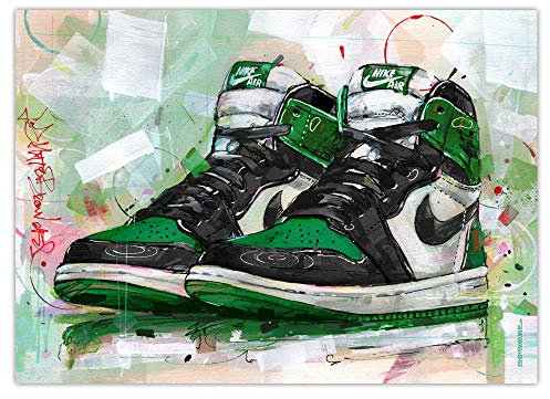 Air Jordan 1 Retro High Plakat 'Pine Green' (70 x 50 cm) *ungerahmt