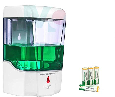 MedPlus - Dispensador de jabón automático de pared, dosificador de jabón, gel desinfectante de mano automático - 700ML