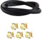 SAVITA 5/16 Inch ID Fuel Line Set, 8mm Fuel Line, 1 Meter Fuel Line with 5 Pcs Hose Clamps for Trucks, Cars, Tractors, or Small Engines