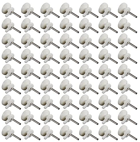 100 Pcs Hardwall Picture Hook Small White Round Hole Mini Non-Marking Nail Invisible Hook for Hard Wall Picture Frame Easel