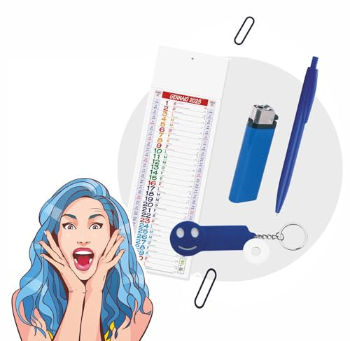 combo 200 Pezzi per la pubblicità a 360° 50 calendari 50 penne 50 portachiavi e 50 accendini Penne personalizzate accendini portachiavi calendari Personalizzati stampa colori gadget aziendali promo