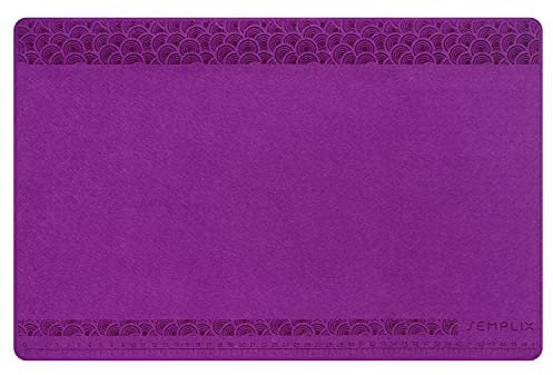 SEMPLIX Nähmaschinenunterlage, rutschhemmend, geräusch- und vibrationsdämpfende Unterlegmatte 32x49cm (lila)