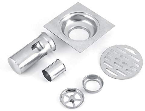 Kuuleyn Badezimmer Dusche Küche Bodenablauf, verdickter Edelstahl Home Badezimmer Dusche Küche Bodenablauf Ablaufgitter Abnehmbare Abdeckung Gitterrost