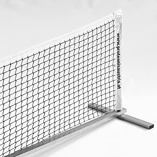 ProTennisAustria Premium Mobiles Tennisnetz 6m - Kompaktes Aluminium Tennis-Set für Garten, Training & Verein - Mit Tragetasche - Schnellaufbau-System - Pickleball