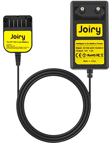 Joiry 10,8V-12V Li-ion Caricabatterie per HITACHI BCL1015 329369 329370 329371 329389 331065 (non per batterie Ni-MH/Ni-CD)