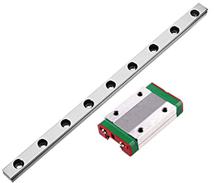 ONLISUM MGN12H 450mm 1 Stücke Mini Linearführung mit 1 Stück MGN12H Lagerkissen Blöcke für DIY 3D Drucker und CNC-Maschine Fräsmaschinen