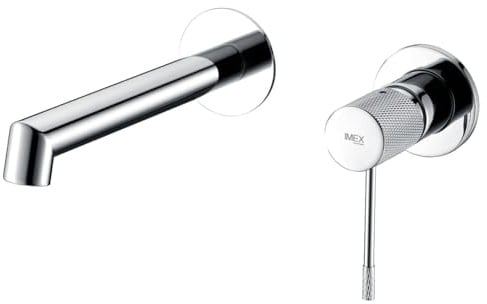 IMEX GLD038 LINE Grifo de Lavabo Empotrado Cromo