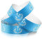 500 Stück Papierarmbänder Kunststoff VIP Armbänder Wasserdichte Party Kontrollbänder Einlassbänder Party Bändchen für Veranstaltung Vergnügungsparks Club Konzert Festival (Blau)