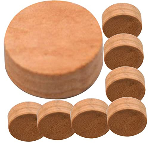 ibasenice 8pcs Trumpet Water Key Cork Pads Replacement Set, Soft Cork Valve Seals Compatible Trombone and Tuba, Instrument Repair Accessories for Brass Musical Instruments