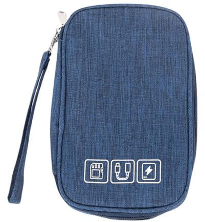 FAVORTALK Tech Pouch Travel Electronic Accessory Small Universal Storage Bag for Charger Cables Earphone Cord SD Card, Shangqing B21707