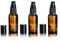3 PCS 30ML 1OZ Amber Glass Travel Bottle Leakproof Pump Bottles with with Black Dispenser Lotion Dispenser Bottle Toiletries Liquid Container Cosmetic Bottles for Essential Oil Blends Cream Lotions