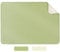 AiQInu Mauspad 280 x 200mm, Mousepad PU Leder, Mouse Pad für Laptop, Tastatur, Maus Schreibblock - Doppelseitig (Beige, Grün)