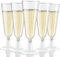 Sektgläser Plastik 25 Stück 150ml Sektgläser Kunststoff Mehrweg Hochwertig Sektflöten Champagnerflöten Plastik Cocktailgläser Sektbecher für Hochzeiten, Geburtstage, Partys Camping,Transparent