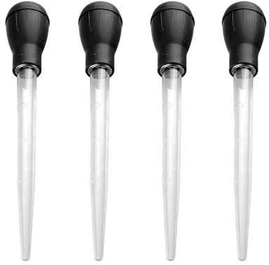 EPCDBBRT 4 Piece BBQ Dripper, Large Pipette, Large Syringe, Cooking Dropper, Turkey Basting Set