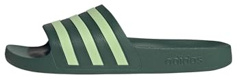 adidas Unisex Adilette Aqua Slides, collegiate green/semi green spark/collegiate green, 40.5 EU