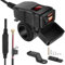 WODHMIEY Toma 2 USB para moto, kit cargador doble USB para moto, cargador USB para moto 12-24 V, ahorro energético rápido, dispositivo seguro, soporte para carga doble dispositivo (color rojo)