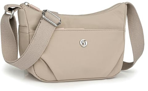 Travistar Umhängetasche Damen Kleine Handtasche Wasserdicht Nylon Crossbody Bag Damen Leichte Schultertasche mit Verstellbarer Breitem Gurt Freizeit Messenger Bag für Reisen Einkaufen