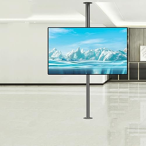 IATUPKE Supporto da Parete per Monitor TV, Supporto da Parete per TV, Supporto da Pavimento per TV - Supporto da soffitto per TV Girevole con inclinazione Regolabile a 360 Gradi, Base Gire