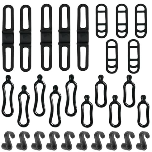 Sctmda Bande de Silicone de Vélo 30 Pièces Bandes Élastiques en Silicone de Vélo Bandes Élastiques en Silicone de Vélo Anneaux en Caoutchouc Elastique Vélo Sangles de Fixation Vélo pour Haut-parleurs