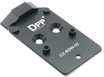 DPP Titanium Adapterplatte kompatibel mit CZ Shadow 2 Optic Ready und Holosun 407C/507C/508T Trijicon RMR/SRO-CZ-SDW-02