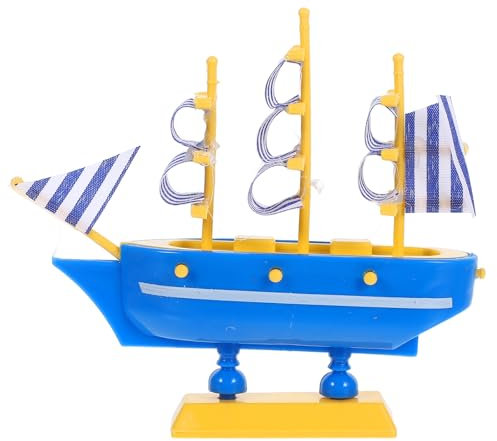MAGICLULU Sailboat Cake Topper Set: Nautical Theme Baking Decor for Graduation Cakes, Birthday Parties & Weddings - Mediterranean Style Sailboat Ornaments (6 Pieces)