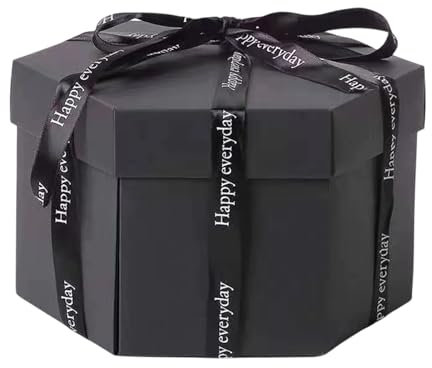 Aktuelle Box | Kreative handgefertigte Fotoalbumbox | Roman Überraschung Birthday Box Foto Album Scrapbook für Freund Seine Freundin Ehemann personalisierte Fotobox