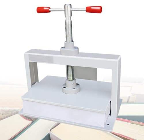 WEICNE Papierbrikettpresse, A4 Buchbinderpresse Maschine, Manual Bookbinding Press 34.6X 22 X 23cm Papierpresse Für Briketts