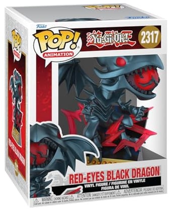 Funko POP! Premium: Yu-Gi-Oh! - Red-Eyes Black Dragon (Card) | Official Merch - Collectable Vinyl Figurine for Shelf Display - Birthday Gift Idea for Fans and Collectors