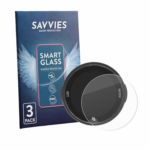 Savvies 3 Stück Panzer Schutz Glas für Ejoyous Bike Computer 9H Schutzfolie HD Klar, Blasenfrei, Anti-Fingerabdruck, Stoßfest, Displayschutz