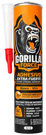 Adhesivo de Montaje Extrafuerte Blanco Multiusos 280 ml Pack de 1