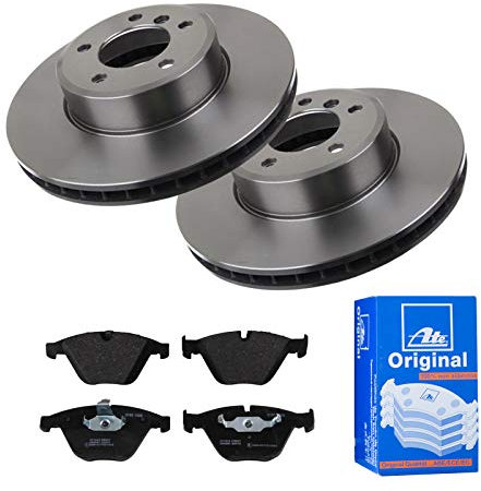 2 Bremsscheiben belüftet 324 mm + Bremsbeläge Vorne von ATE belüftet (1420-22381) Bremsensatz Bremsanlage Bremsen-Kit,Bremsenset, Bremsscheiben, Bremsbeläge, Bremsen-Set, Beläge, Bremsbelag,