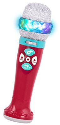 Battat Micrófono niños - micrófono karaoke de juguete con luces, canciones, conexión Bluetooth - a partir de 3 años para niñas y niños
