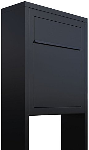 Standbriefkasten, Design Briefkasten Base Stand in Schwarz