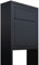 Standbriefkasten, Design Briefkasten Base Stand in Schwarz