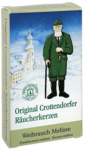 Original Crottendorfer - Räucherkerzen - Duft: Weihrauch-Melisse - Menge: 24 Stück - Größe: M - Made in Germany