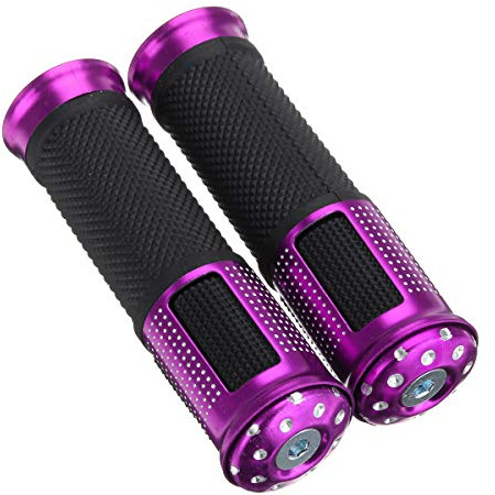 Viviance 7/8Inch 22Mm Motociclo Moto Manubrio Maniglia Bar Manopole - Viola