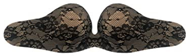 Bye Bra Reggiseno Gala, Reggiseno in Pizzo, Reggiseno Adesivo, Reggiseno Push-Up, Reggiseno Autoadesivo, Reggiseno Appiccicoso, Reggiseno Senza Spalline E Senza Schienale, Coppa A-E, Pizzo Nero
