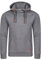 riverso Hoodie Herren Regular Fit RIVNiklas Kapuzenpullover Pullover Cross-Over-Kragen Grau 5XL (5XL, Grey Melange Standard 2 (BJD))