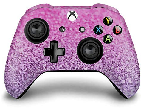 Head Case Designs Offizielle Monika Strigel Lavendel Pink Kunst Mix Vinyl Haut Gaming Aufkleber Abziehbild Abdeckung kompatibel mit Xbox One S/X Controller